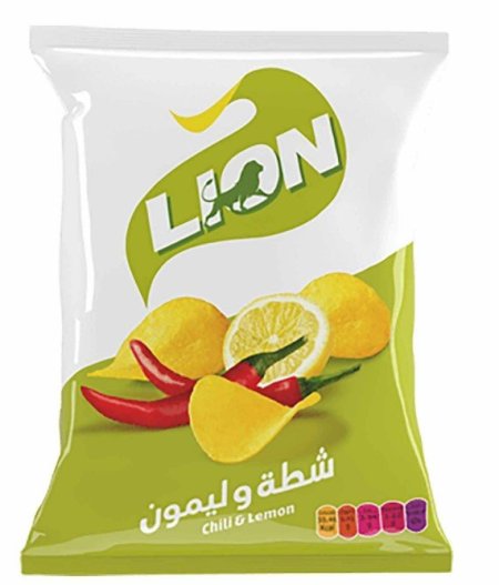 شيبس ليون شطة وليمون 50 حبة بيع نص شيكل