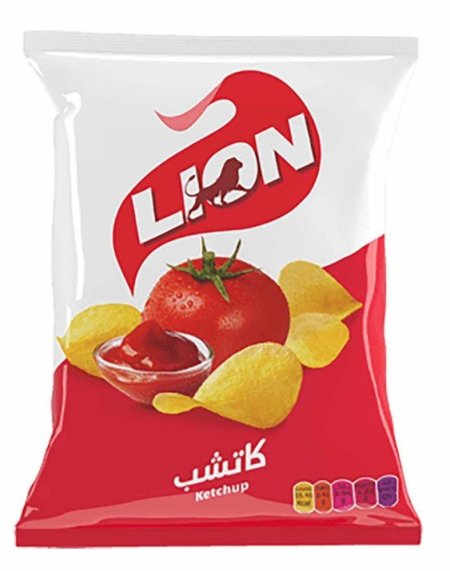 شيبس ليون طماطم 50 حبة بيع نص شيكل