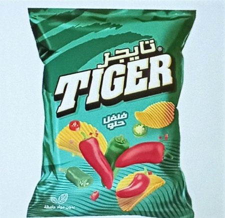 شيبس تايجر فلفل حلو 50 حبة بيع نص شيكل